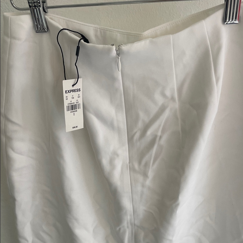 Express Classic White Pencil Skirt
